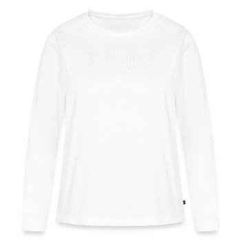 Deshollinador. Corazón. Amor. Ekg. Legumbres. - T-shirt manches longues Premium bio Femme - blanc - Devant - Julia (174cm)