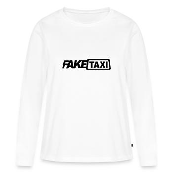 Fake Taxi Driver - Frauen Premium Bio Langarmshirt - Weiß - Vorne - Julia (174cm)