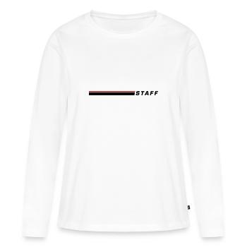 Élément de portée - T-shirt manches longues Premium bio Femme - blanc - Devant - Julia (174cm)