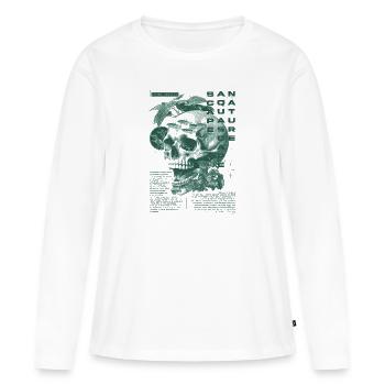 Aquascaping Moderner tropischer Fischhalter Aquarianer - Frauen Premium Bio Langarmshirt - Weiß - Vorne - Julia (174cm)