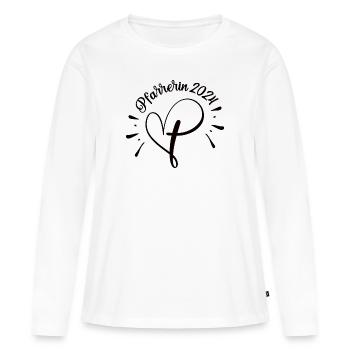 Pfarrerin 2024 Ausbildung Studium Ordination Beruf - Frauen Premium Bio Langarmshirt - Weiß - Vorne - Julia (174cm)