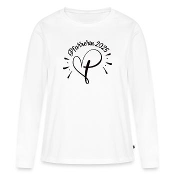Pfarrerin Pfarrersfrau 2025 Pfarrerinnen Kirche - Frauen Premium Bio Langarmshirt - Weiß - Vorne - Julia (174cm)