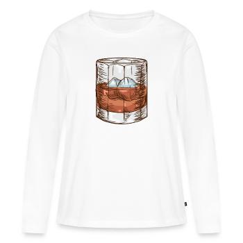 Alcohol - Women's Premium Organic Long Sleeve Shirt - white - Front - Julia (174cm)