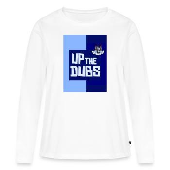 Dublin - T-shirt manches longues Premium bio Femme - blanc - Devant - Julia (174cm)