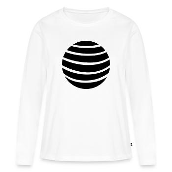 Sphere - T-shirt manches longues Premium bio Femme - blanc - Devant - Julia (174cm)