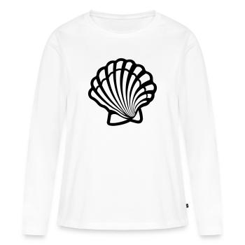 Shell - Women's Premium Organic Long Sleeve Shirt - white - Front - Julia (174cm)