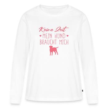 Golden Retriever Hunde Spruch Hundebesitzerin - Frauen Premium Bio Langarmshirt - Weiß - Vorne - Julia (174cm)