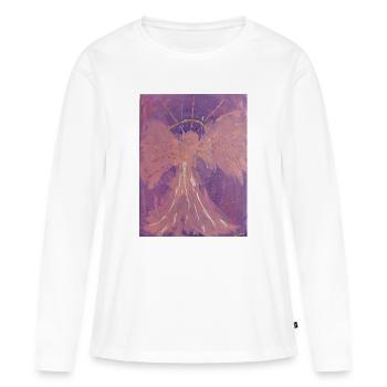 Erzengel Chamuel - Engel der Liebe - Engelbild - Frauen Premium Bio Langarmshirt - Weiß - Vorne - Julia (174cm)