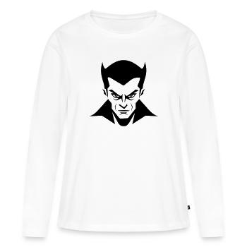 Vampire - T-shirt manches longues Premium bio Femme - blanc - Devant - Julia (174cm)