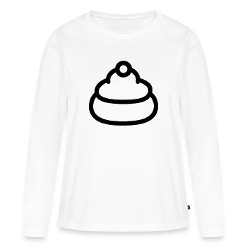 Cupcake - Frauen Premium Bio Langarmshirt - Weiß - Vorne - Julia (174cm)