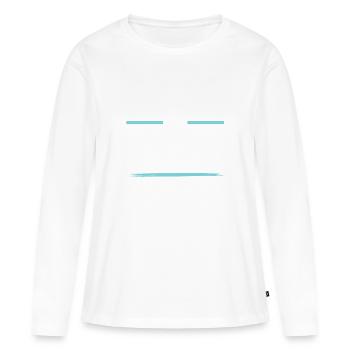 Équipage de navigation - T-shirt manches longues Premium bio Femme - blanc - Devant - Julia (174cm)