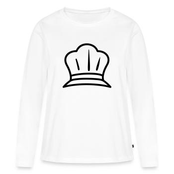 Küchenchef - Frauen Premium Bio Langarmshirt - Weiß - Vorne - Julia (174cm)