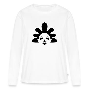 clown - T-shirt manches longues Premium bio Femme - blanc - Devant - Julia (174cm)