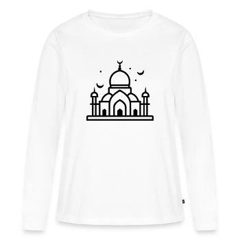 Moschee - Frauen Premium Bio Langarmshirt - Weiß - Vorne - Julia (174cm)