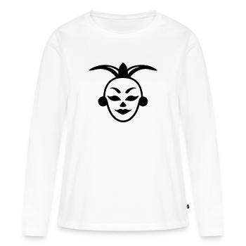 Clown - Frauen Premium Bio Langarmshirt - Weiß - Vorne - Julia (174cm)