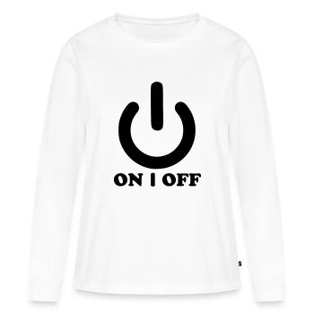 Power - Women's Premium Organic Long Sleeve Shirt - white - Front - Julia (174cm)
