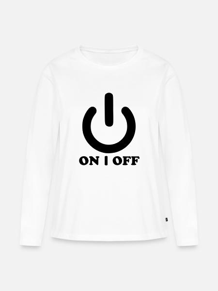 Power - Frauen Premium Bio Langarmshirt - Weiß