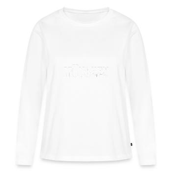 Munich - T-shirt manches longues Premium bio Femme - blanc - Devant - Julia (174cm)