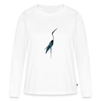 Geschenkidee Hebamme - Frauen Premium Bio Langarmshirt - Weiß - Vorne - Julia (174cm)