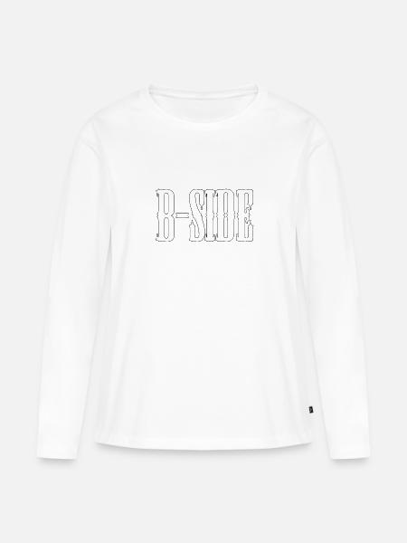 B-Side - Frauen Premium Bio Langarmshirt - Weiß