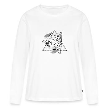 RPG Dice RPG Jeu de société Nerd Gift - T-shirt manches longues Premium bio Femme - blanc - Devant - Julia (174cm)