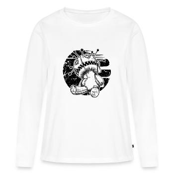 Poupée vaudou - T-shirt manches longues Premium bio Femme - blanc - Devant - Julia (174cm)