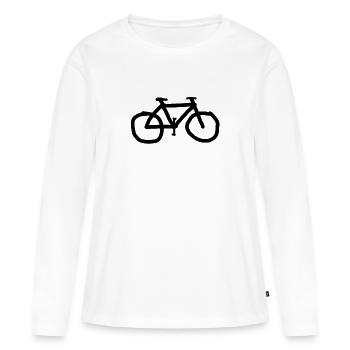Bike fixie single speed - Frauen Premium Bio Langarmshirt - Weiß - Vorne - Julia (174cm)