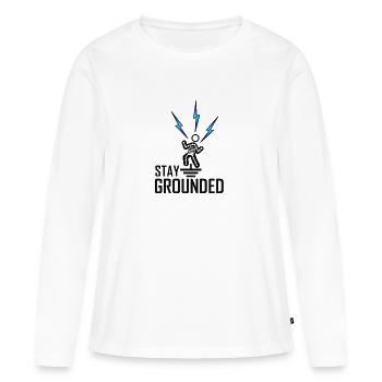 Électrotechnique Électricien Ingénieur ingénieur t-shirt - T-shirt manches longues Premium bio Femme - blanc - Devant - Julia (174cm)