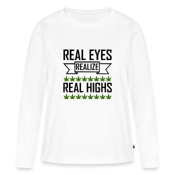 Weed - Women's Premium Organic Long Sleeve Shirt - white - Front - Julia (174cm)