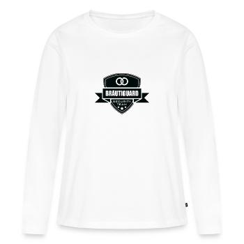 Groom, wedding, funny gift - Women's Premium Organic Long Sleeve Shirt - white - Front - Julia (174cm)