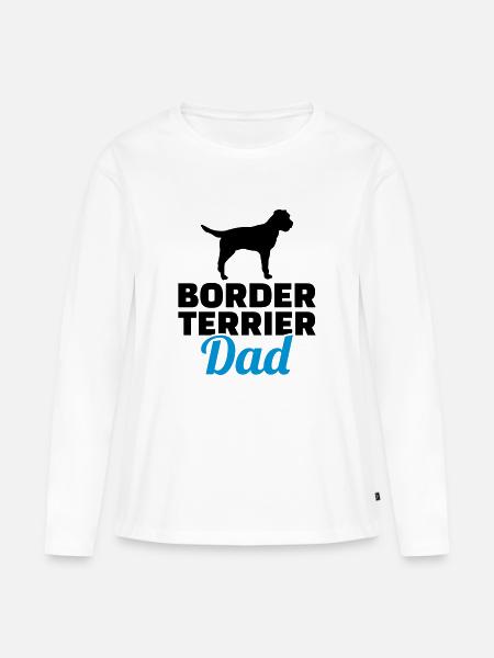Border Terrier - Frauen Premium Bio Langarmshirt - Weiß