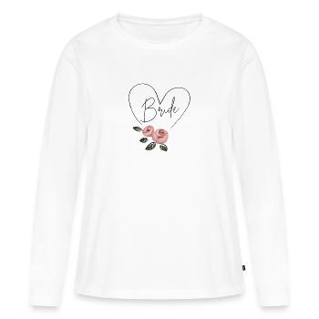 Bride Rosen - hen party - Women's Premium Organic Long Sleeve Shirt - white - Front - Julia (174cm)