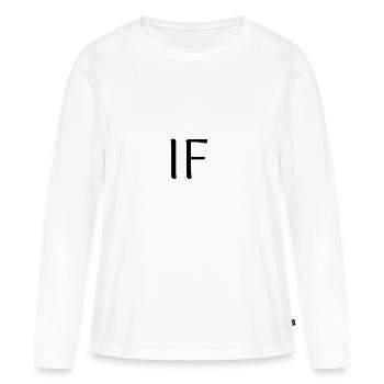 Tshirt if poème Kipling, Poème si kipling - T-shirt manches longues Premium bio Femme - blanc - Devant - Julia (174cm)