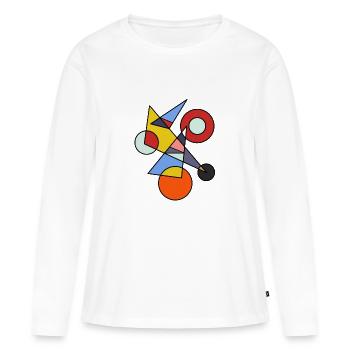 Modern art - Women's Premium Organic Long Sleeve Shirt - white - Front - Julia (174cm)