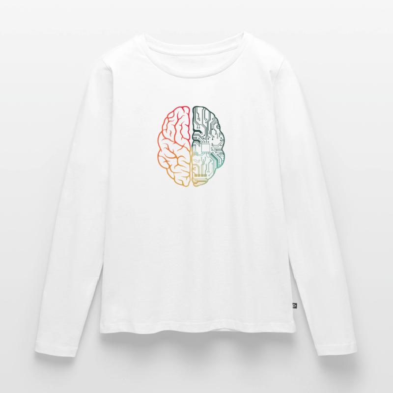 Programmer HTML - Developer Programming Brain Pun Women's Premium Organic Long Sleeve Shirt