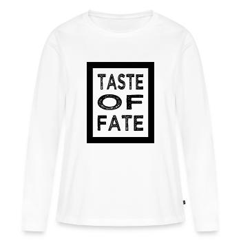 destin chemin suivant destin drôle dictons cool - T-shirt manches longues Premium bio Femme - blanc - Devant - Julia (174cm)