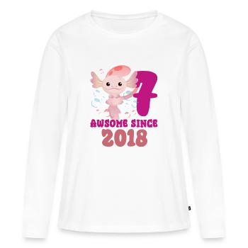 Siebener Geburtstag - Frauen Premium Bio Langarmshirt - Weiß - Vorne - Julia (174cm)