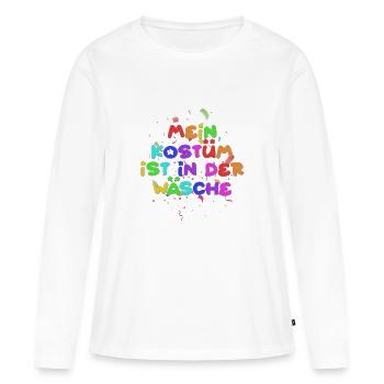 My costume is in the wash - Women's Premium Organic Long Sleeve Shirt - white - Front - Julia (174cm)