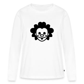 Clown - Frauen Premium Bio Langarmshirt - Weiß - Vorne - Julia (174cm)