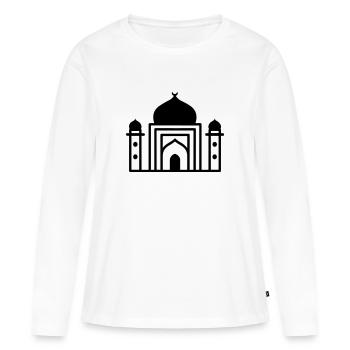Moschee - Frauen Premium Bio Langarmshirt - Weiß - Vorne - Julia (174cm)