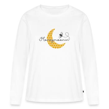 Honeymooners Flitterwochen Honeymooning Hochzeit - Frauen Premium Bio Langarmshirt - Weiß - Vorne - Julia (174cm)
