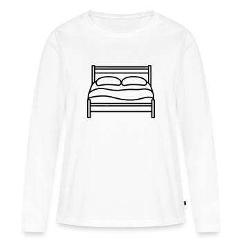 lit - T-shirt manches longues Premium bio Femme - blanc - Devant - Julia (174cm)