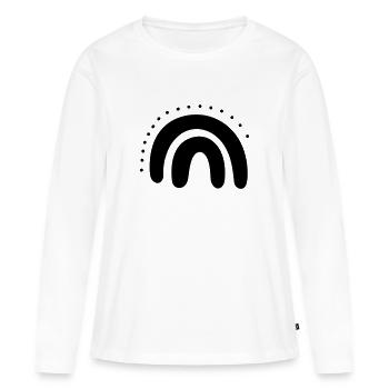 Arc en ciel - T-shirt manches longues Premium bio Femme - blanc - Devant - Julia (174cm)