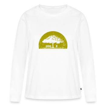 Arbre - T-shirt manches longues Premium bio Femme - blanc - Devant - Julia (174cm)
