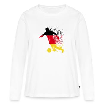 National Team Germany Football World Cup - Women's Premium Organic Long Sleeve Shirt - white - Front - Julia (174cm)