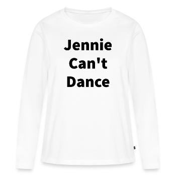 Coréen - T-shirt manches longues Premium bio Femme - blanc - Devant - Julia (174cm)