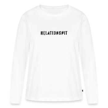 RelationShit Relationship Relationship Stress - Women's Premium Organic Long Sleeve Shirt - white - Front - Julia (174cm)