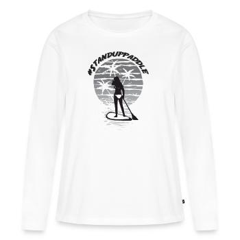 SUP - Women's Premium Organic Long Sleeve Shirt - white - Front - Julia (174cm)