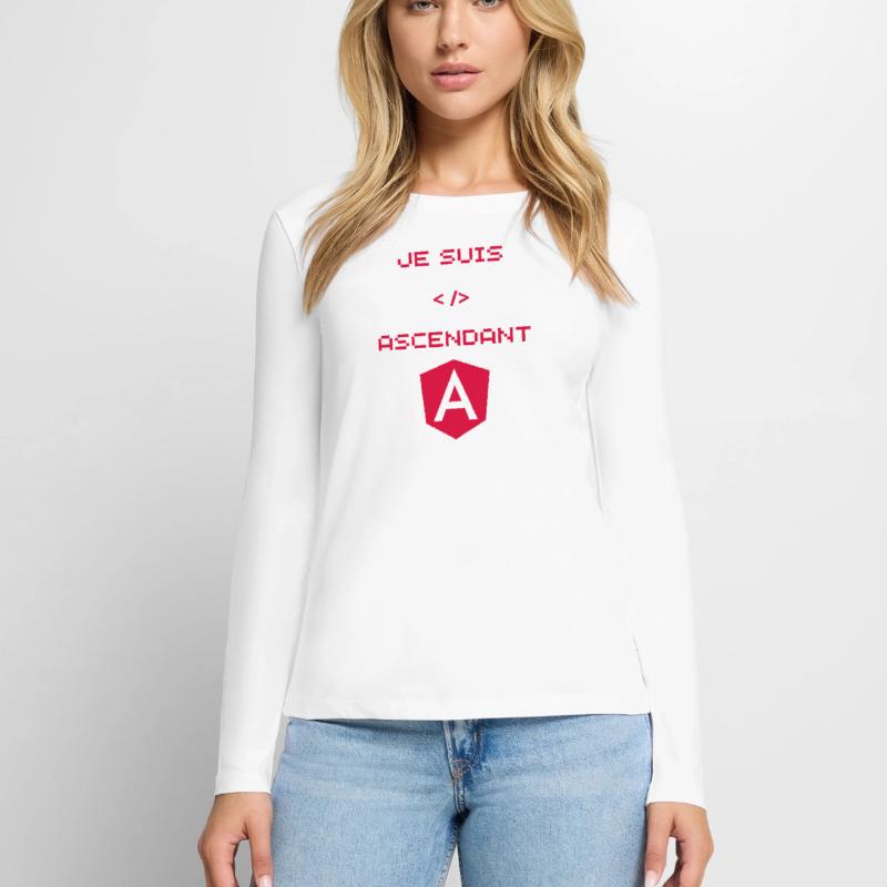 Angular Developer Gift Women's Premium Organic Long Sleeve Shirt