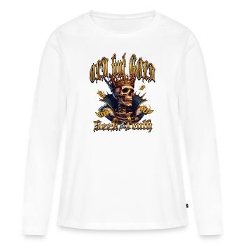 Old but Gold Seek The Truth with Skull - Women's Premium Organic Long Sleeve Shirt - white - Front - Julia (174cm)